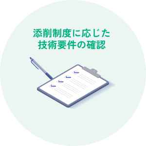 添削制度に応じた技術要件の確認